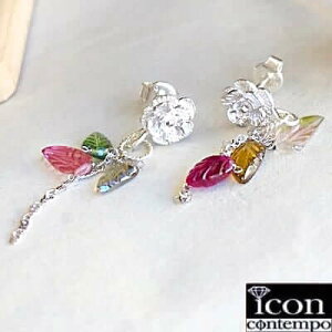 SV925 K14WG g} [t sAX 9~7mm 6 ؂̗tJ[rO }`J[ sIj[ 'Peony'
