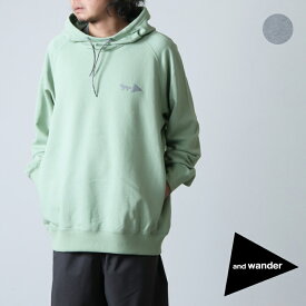 and wander アンドワンダー DRY COTTON SWEATHOODIE MKxAWD ×メゾンキツネ ドライコットンスウェットフーディー