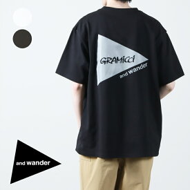 and wander (アンドワンダー) × gramicci BACKPRINT TEE / グラミチ バックプリントT