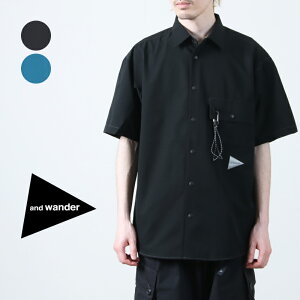 �y30% OFF�z and wander �A���h�����_�[ dry breathable SS shirt �h���C�u���[�U�u���V���[�g�X���[�u�V���c