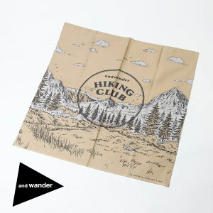 and wander (�A���h�����_�[) hiking club bandanna / �n�C�L���O�N���u�o���_�i