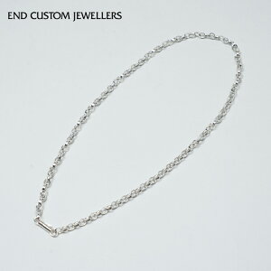 END CUSTOM JEWELLERS (�G���h�J�X�^���W���G���[) Half rounded chain necklace 70cm / �n�[�t ���E���h �`�F�[�� �l�b�N���X