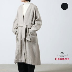 【30% OFF】 Honnete オネット Shaggy Twill Dolman Gown Coat シャギーツイルドルマンガウンコート [2023 FW]