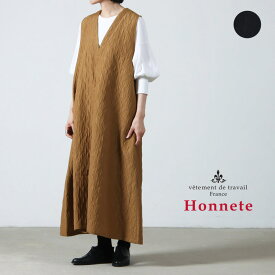 Honnete (オネット) Sleeveless V Wide Dress / スリーブレスVワイドドレス