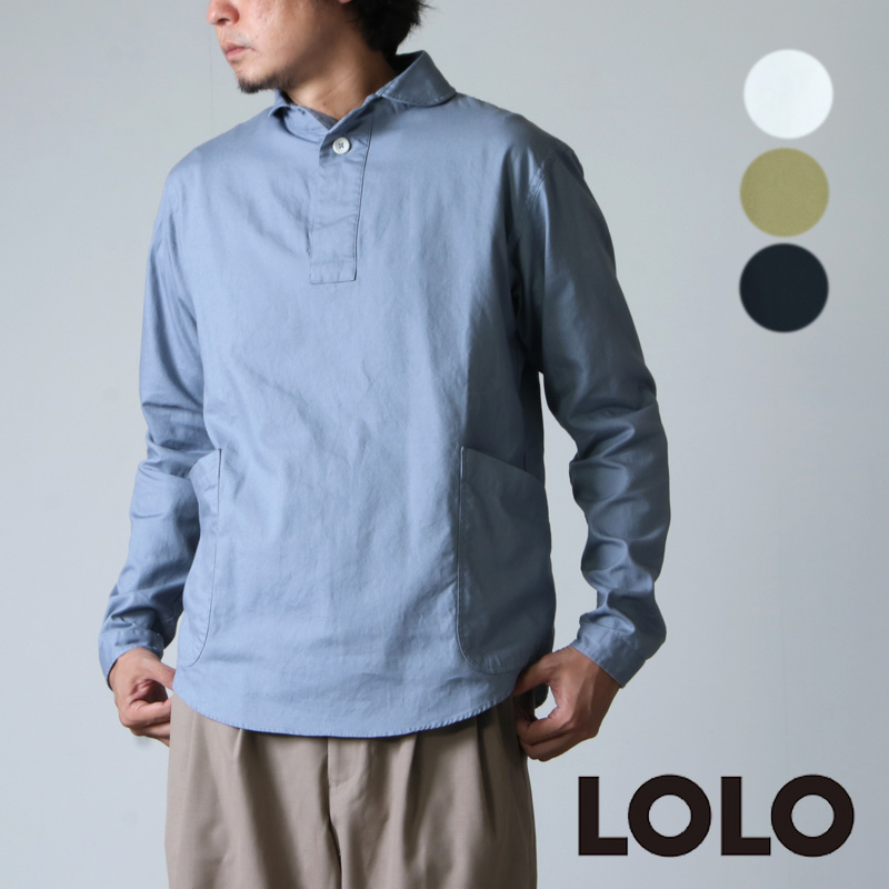 LOLO/ロロ/定番プルオーバーシャツ/LS-3 [133215004] 【送料無料】  LOLO ロロ 定番プルオーバーシャツ