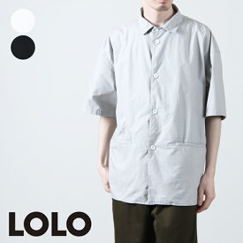 LOLO (ロロ) 片玉ポケット 半袖ビッグシャツ