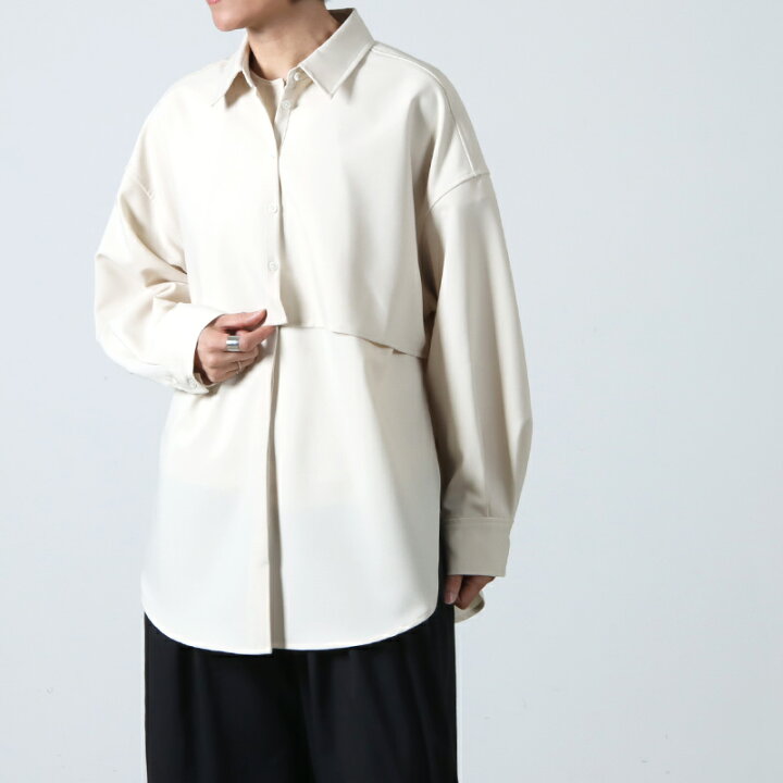 楽天市場】【30% OFF】 MANOF マノフ LAYERED SHIRT レイヤードシャツ 