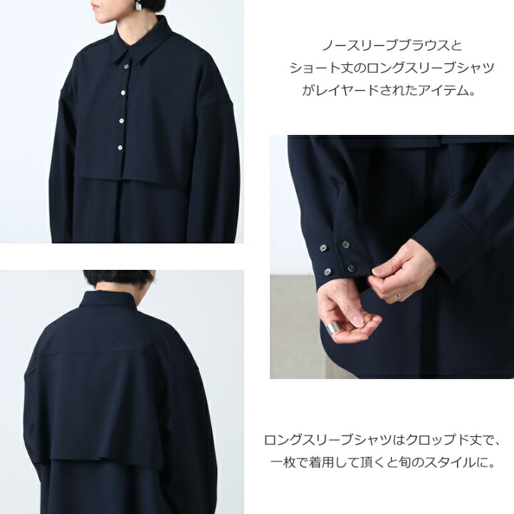 楽天市場】【30% OFF】 MANOF マノフ LAYERED SHIRT レイヤードシャツ 