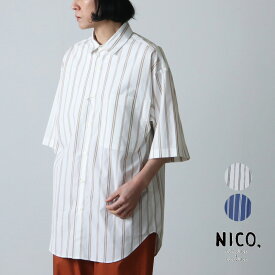 【40% OFF】 nicholson and nicholson ニコルソンアンドニコルソン オーバーサイズシャツ ALBA-STRIPE