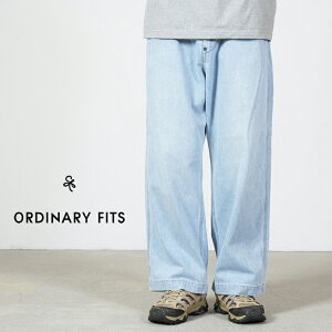 �y30% OFF�z Ordinary Fits �I�[�f�B�i���[�t�B�b�c BELL PANTS USD BLEACH �x���p���c ���[�Y�h�u���[�`