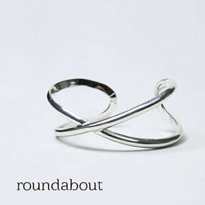 �y30% OFF�z roundabout ���E���_�o�E�g Silver Cross-Over Bangle �V���o�[�N���X�I�[�o�[�o���O��