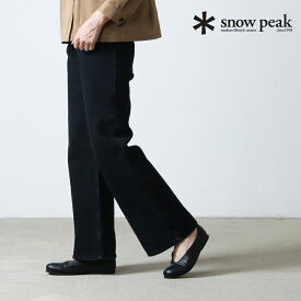 【30% OFF】 snow peak スノーピーク Three Pockets Black Jeans Pants Wide 3ポケットブラックジーンズパンツ ワイド
