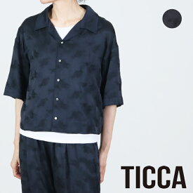 TICCA (ティッカ) キュプラ ローズエンブロイダリーシャツ
