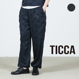 TICCA (ティッカ) キュプラ ローズエンブロイダリーパンツ