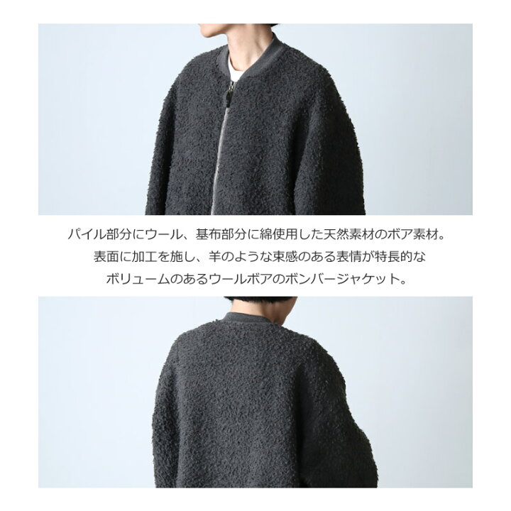 楽天市場】【40% OFF】 unfil アンフィル wool-boa bomber jacket 