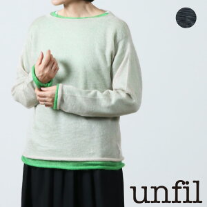�y40% OFF�z unfil �A���t�B�� extrakid mohair & silk layered sweater �G�L�X�g���L�b�h���w�A�V���N���C���[�h�Z�[�^�[