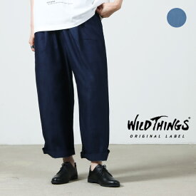 WILD THINGS (ワイルドシングス) DENIM TUCK WIDE PANTS / デニムタックワイドパンツ