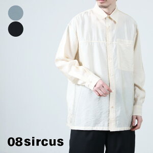 08sircus �[���G�C�g�T�[�J�X Viscose sheer organdy shirt ���B�X�R�[�X �V�A�[�I�[�K���W�[�V���c
