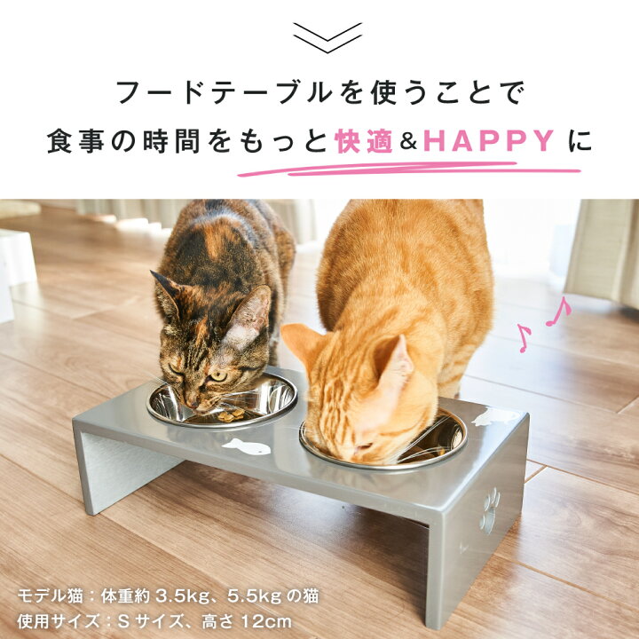 楽天市場 ずっと使えるいいものを高さが選べる Sサイズ２口食器付 名入れ対応 ２フードボウル 食器スタンド水飲み 水入れ ねこ 猫 小型犬 いぬ ペット餌入れ おしゃれ オーダー ごはん 送料無料 ヘルニア予防 食器台 人工大理石専門店 I Craft