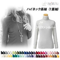 楽天市場】ハイネック 長袖（カラーシルバー）（Tシャツ・カットソー 
