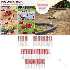 DIY モジュラー RC ドリフトトラックセット 耐衝突フェンス 拡張可能 調整可能 1/14-1/28 RC 車両用 軽量アクセサリー 組立 キット カスタム コース 走行 交換 拡張 競技 練習 趣味 人気 おす