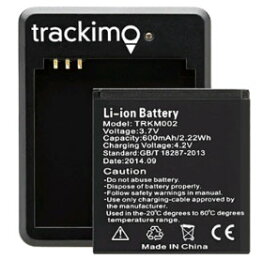 交換用バッテリー＆充電器Trackimo UNIVERSAL TRACKER ( TRKM010 TRKM010W 用 )(エキストラバッテリー 600mAh)トラッキモ