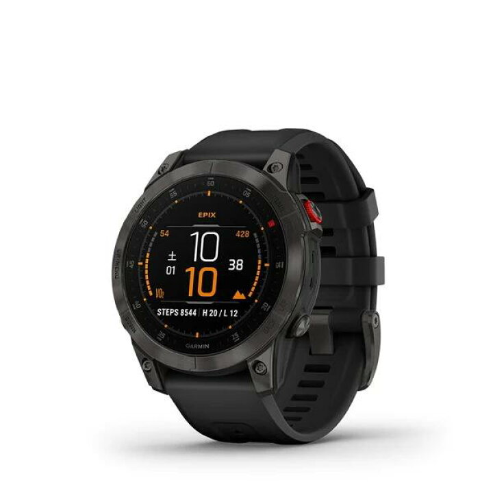 楽天市場】ガーミン epix Sapphire Carbon Gray DLC Ti / Black 