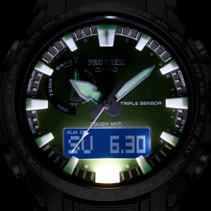 楽天市場】CASIO PRO TREK Climber Line(PRW-61Y-3JF)カシオ プロ 