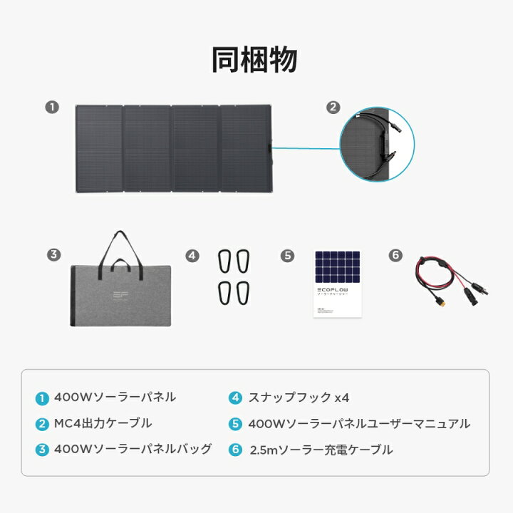楽天市場】EcoFlow ソーラーパネル 400Wソーラー充電器 太陽光発電 