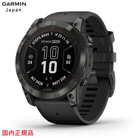 ガーミン fenix 7X Pro Sapphire Dual Power　51mm 010-02778-52Ti Carbon Gray DLC / Black シリコンバンドガーミン フェニックス 7 プロ シリーズ Music GARMIN ガーミン IDA 海の日 山の日 ギフト