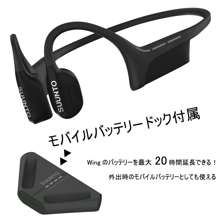 楽天市場】Suunto Wing Black プレミアムオープンイヤースポーツ 