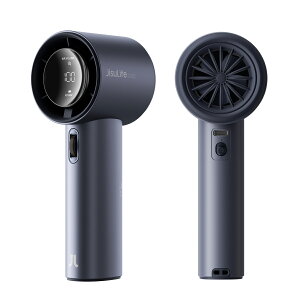 JISULIFE Handheld Fan Pro1 nfB @ |[^u 9m/s͂ȕAő12Ԃ̒obe[ 100iK܂ŕׂ߉\ALEDfBXvC WXCt{S ΍ A