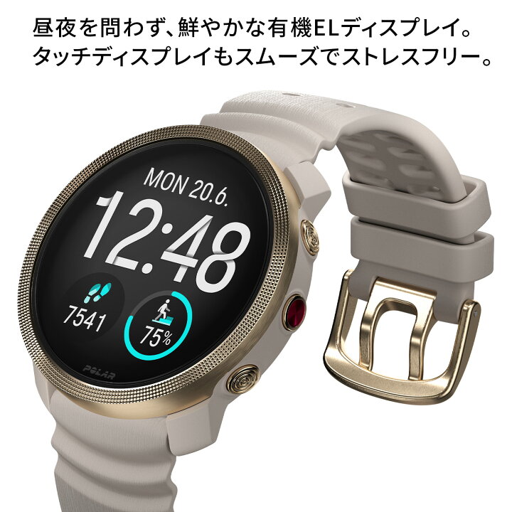 楽天市場】POLAR VANTAGE M3 ゴールド・グレージュ S-Lポラール 