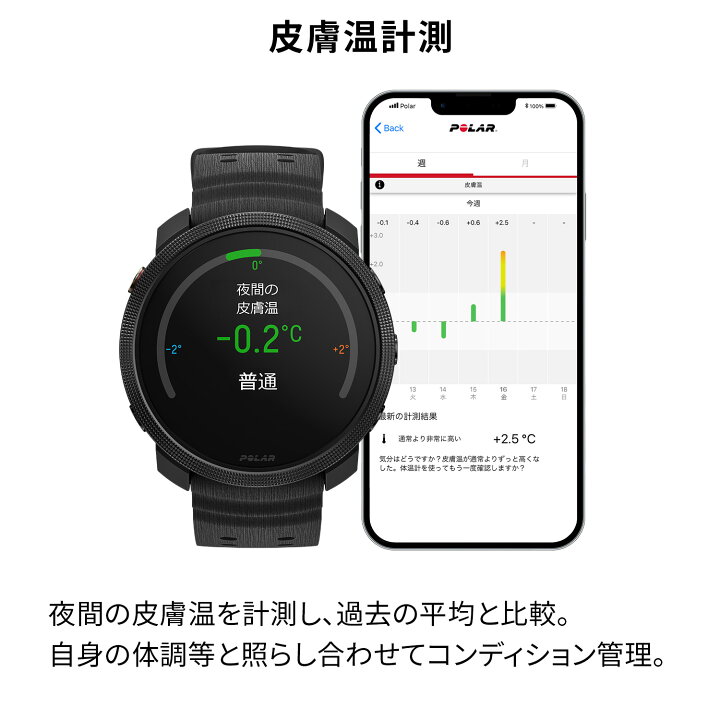 楽天市場】POLAR VANTAGE M3 ナイトブラック S-Lポラール ヴァンテージ 