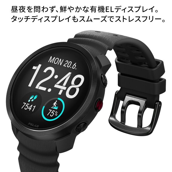 楽天市場】POLAR VANTAGE M3 ナイトブラック S-Lポラール ヴァンテージ 
