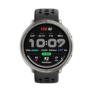 Amazfit Active2 ブラック シリコン 国内正規品(SP170073-C226) アマズフィット アクティブ 2 GPS搭載 AMOLEDディスプレイ iPhone/Android に対応 スポーツウォッチ スマートウォッチ ランニング 健康管