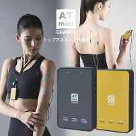 AT mini Charge コンディショニング機器 マイクロカレント 低周波 伊藤超短波 ダークグレー イエローゴー…