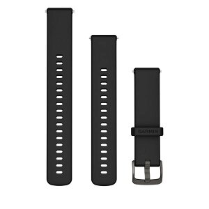 Quick Release oh 18mm Silicone Black / Venu 4010-13406-02 GARMIN K[~ ANZT[