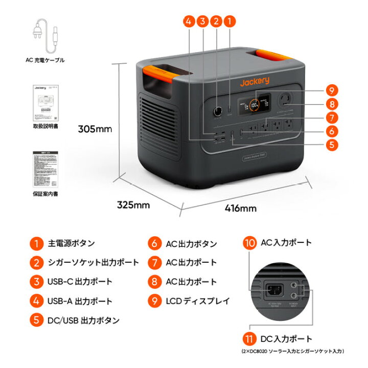 楽天市場】Jackery ポータブル電源 3000 NEW 3072Wh JE-3000B 200Wリン 
