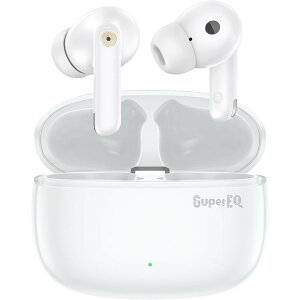 SuperEQ S10 ���C�����X�C���z�� Bluetooth5.4 ���^/�y�� ANC TWS�C���z�� �A�N�e�B�u�m�C�Y�L�����Z�����O �Q�[�����[�h�Ή� 30���Ԃ̍Đ����� IPX5�h��