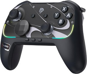 EASYSMX S10 �Q�[���R���g���[���[ switch2�Ή��@�u���b�N�@�z���C�g ���{�S����������