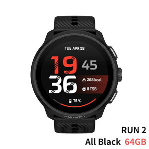 �y9��29���V�����zSUUNTO RUN 2 All Black (64GB) �X���g ���� 2 �I�[���u���b�N 64GB �������K�i 2�N�ۏؕt SS051639000 RUN2 GPS �����j���O�E�H�b�` �X�}�[�g�E�H�b�` �����E����萔������ ������ �M�t�g