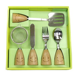 ワイワイキッチン テーブルセット WY-203 おしゃれ かわいい スマイル 笑い顔 調理道具 キッチンツールセット