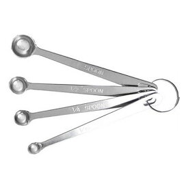 18-8ステンレス 極厚計量スプーン 4本組