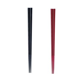 ナイロン角箸 19.5cm（全2色）滑り止め付き