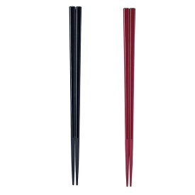 ナイロン角箸 22.5cm（全2色）滑り止め付き