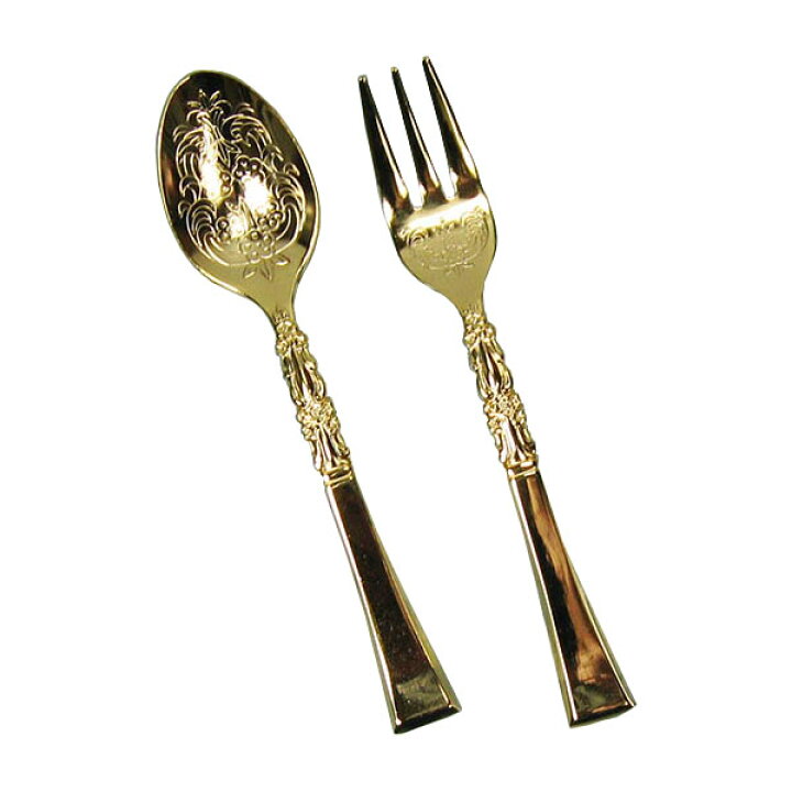 楽天市場 アンティーク ゴールド コンビセット スプーンとフォーク キッチンラボ 楽天市場店