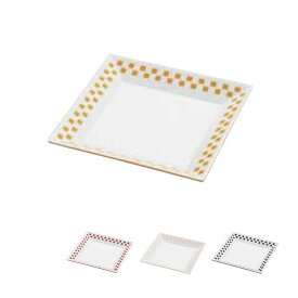 スクエアプレート14 ツートーン（全4色）メラミン食器 14×14cm