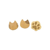 Mio箸おき3個セット(トラ/ブチ/にくきゅう)