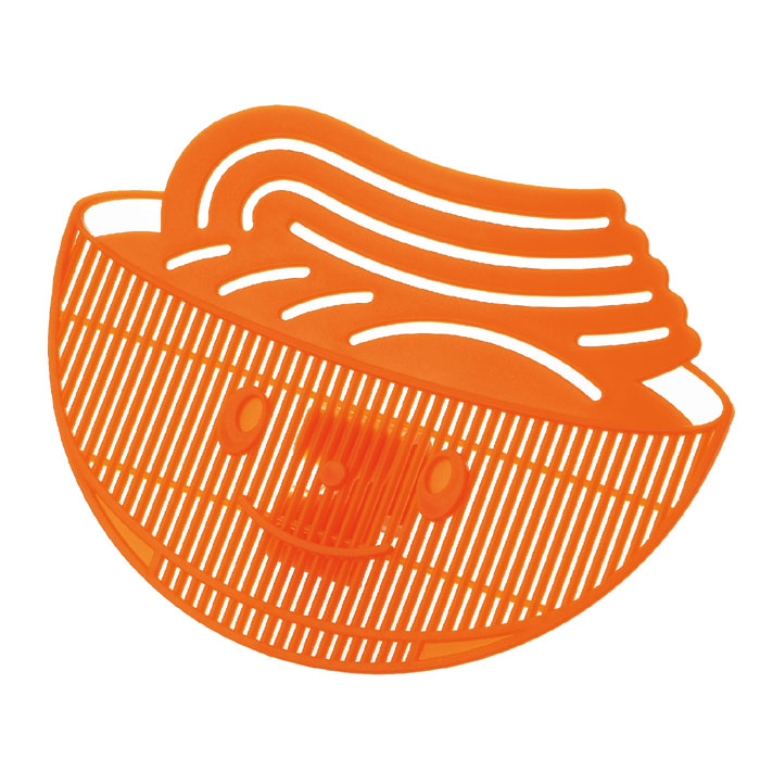 ザルを使わず麺類の湯切りができる便利グッズ 代引き不可 麺ピタクリップ 高い素材 オレンジ